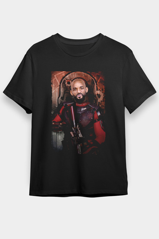 Unisex The Suicide Squad İntihar Timi (The Suicide Squad) Baskılı Siyah Tişört