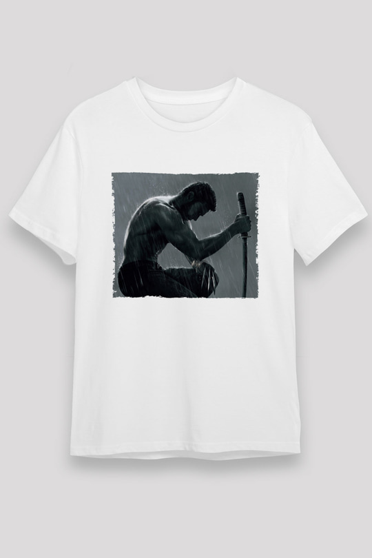 Unisex The Wolverine Baskılı Beyaz Tshirt