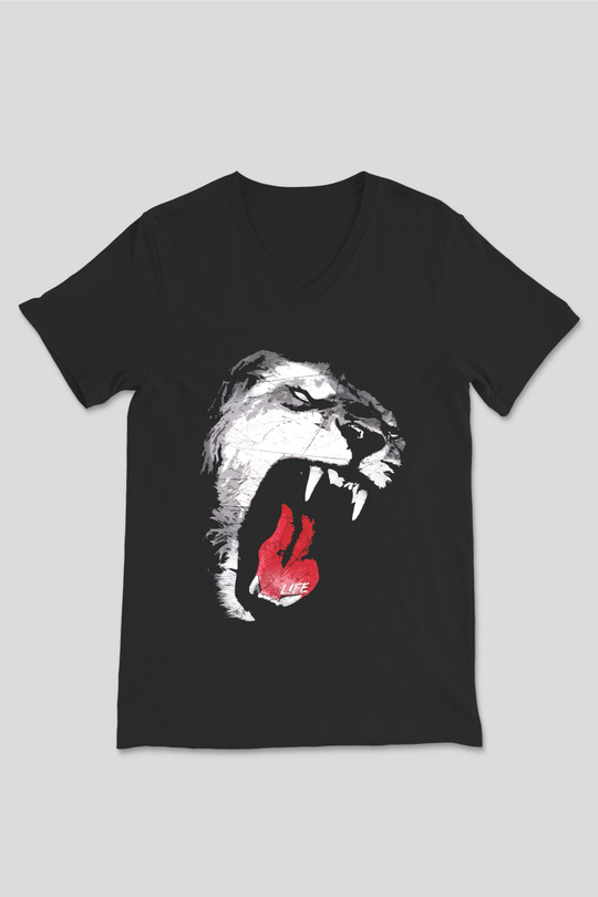 Unisex V Yaka Tişört TSR172