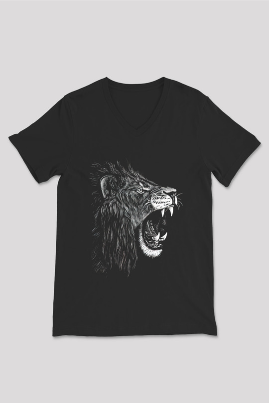 Unisex V Yaka Tişört TSR203