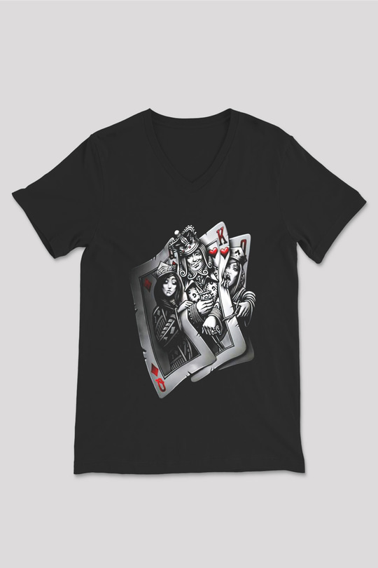 Unisex V Yaka Tişört TSR28