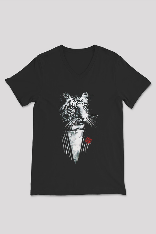 Unisex V Yaka Tişört TSR32