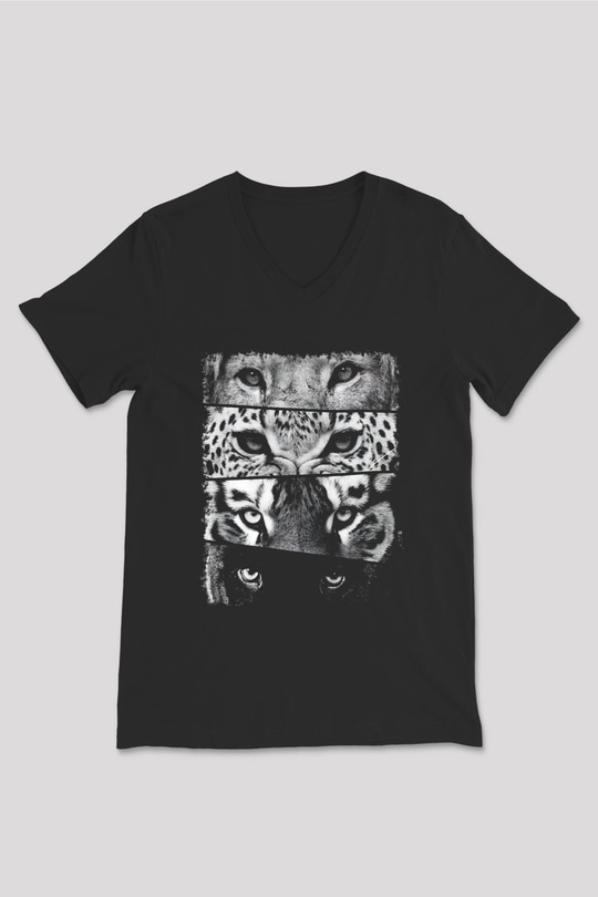 Unisex V Yaka Tişört TSR427