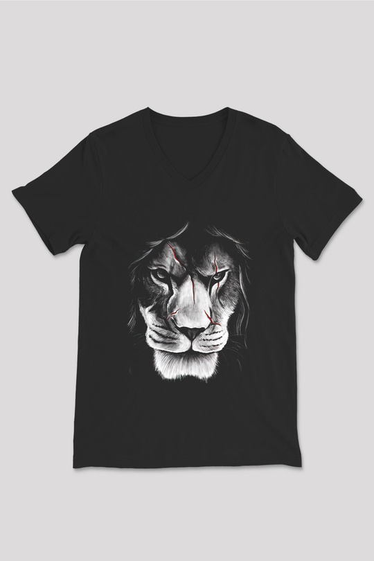Unisex V Yaka Tişört TSR555