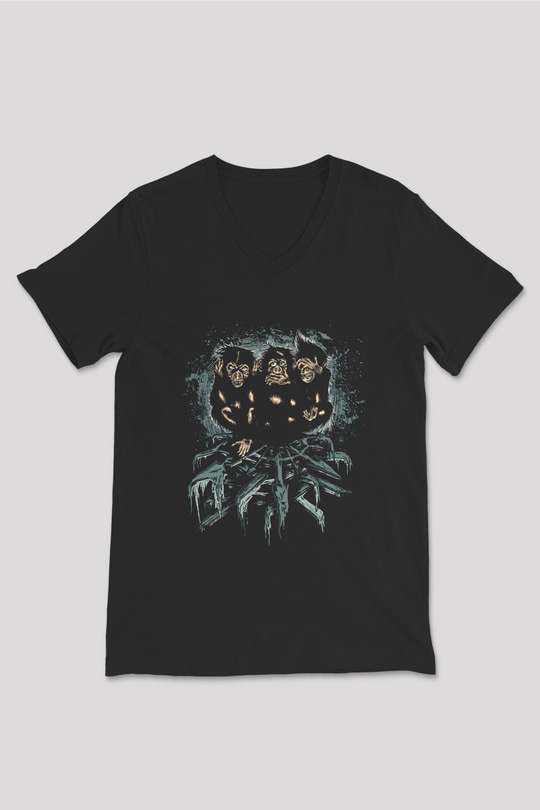 Unisex V Yaka Tişört TSR65