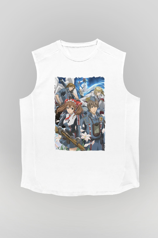 Valkyria Chronicles Beyaz Unisex Kolsuz Tişört