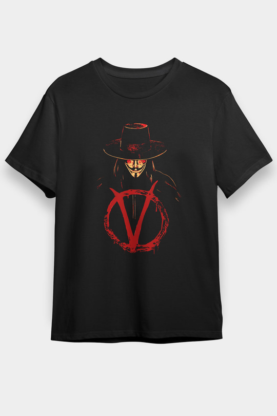 Vendetta Siyah Unisex Tişört T-Shirt