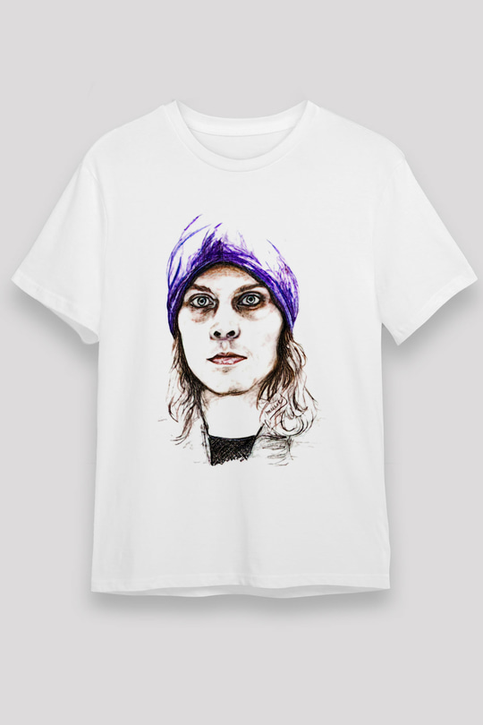 Ville Valo Baskılı Unisex Beyaz Tişört - Tshirt