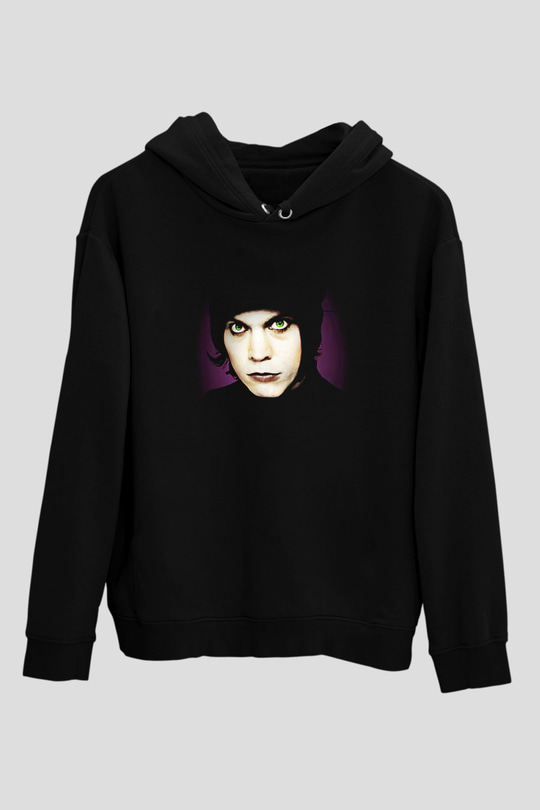 Ville Valo Baskılı Unisex Siyah Kapüşonlu Sweatshirt