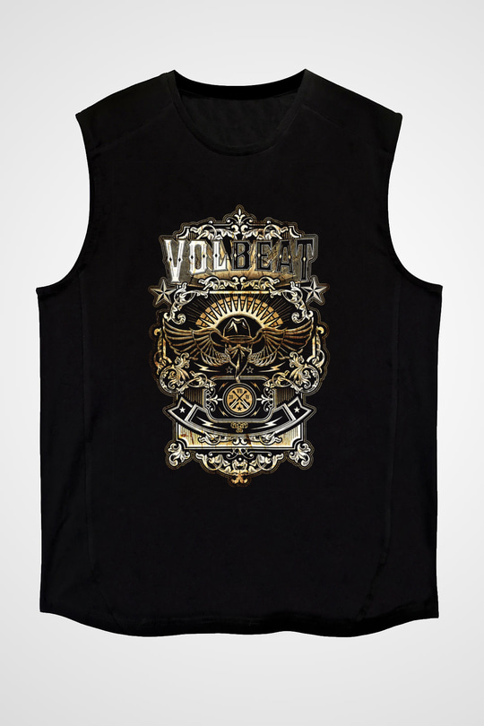 Volbeat Siyah Unisex Kolsuz Tişört