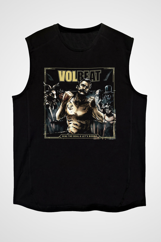 Volbeat Siyah Unisex Kolsuz Tişört