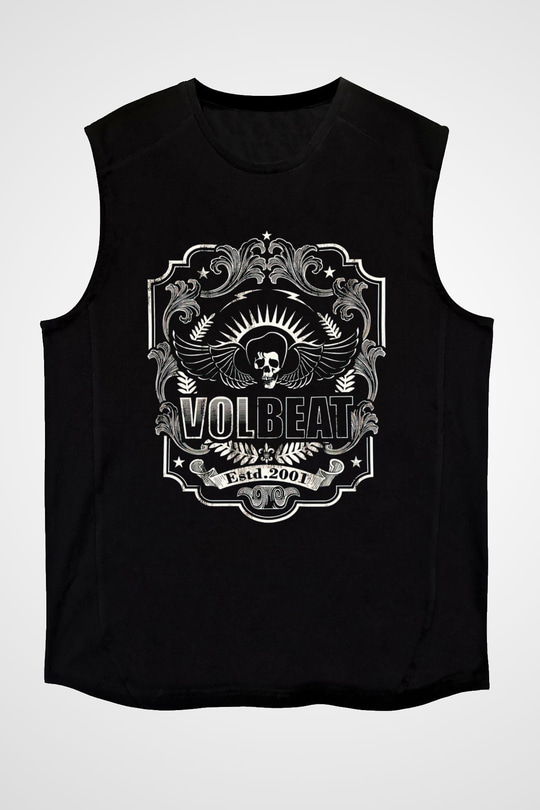 Volbeat Siyah Unisex Kolsuz Tişört