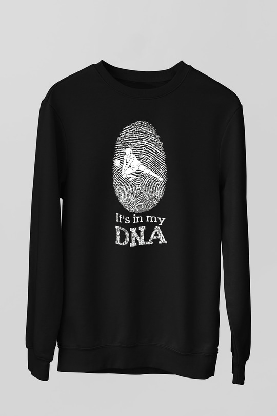 Voleybol - Volleyball Baskılı Unisex Siyah Sweatshirt