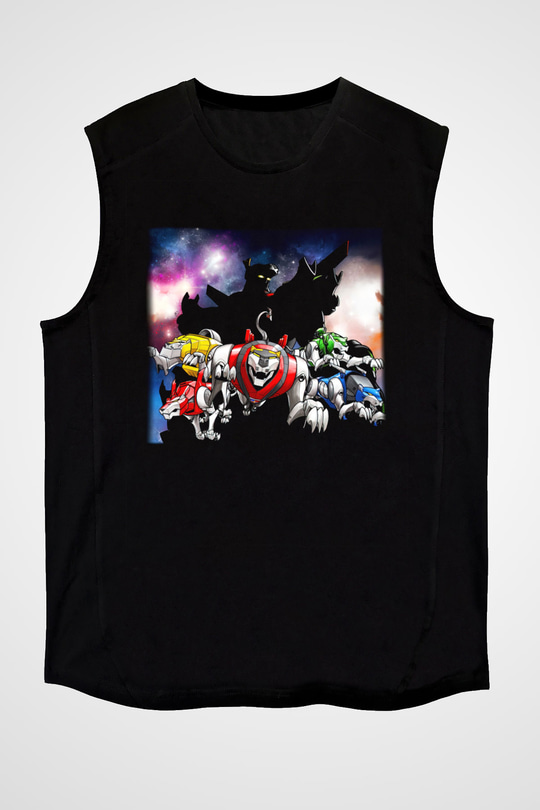 Voltron Siyah Unisex Kolsuz Tişört