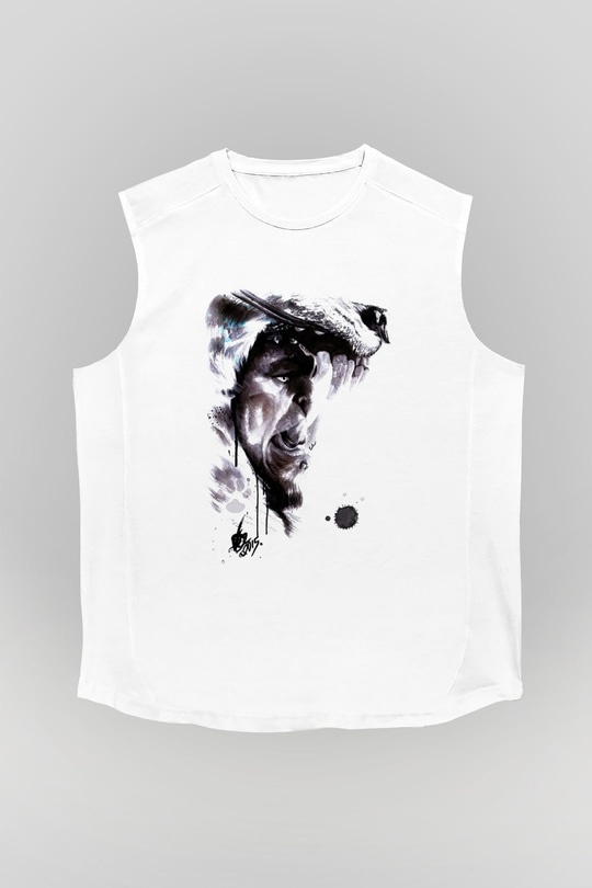 Warcraft Beyaz Unisex Kolsuz Tişört