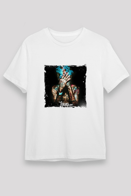 Wiz Khalifa Baskılı Unisex Beyaz Tişört