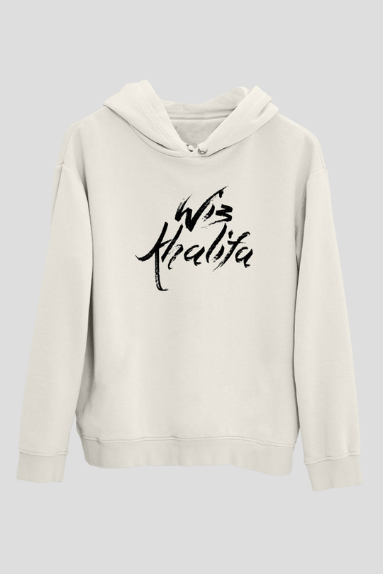 Wiz Khalifa Beyaz Unisex Kapşonlu Sweatshirt