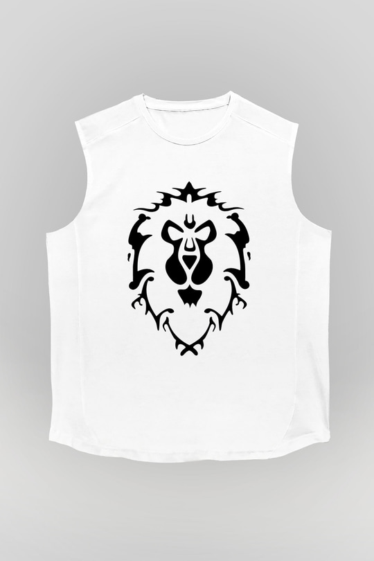 World of Warcraft Beyaz Unisex Kolsuz Tişört
