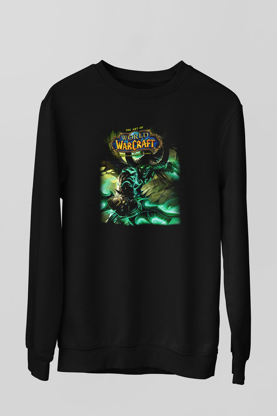 World of Warcraft Siyah Unisex Sweatshirt