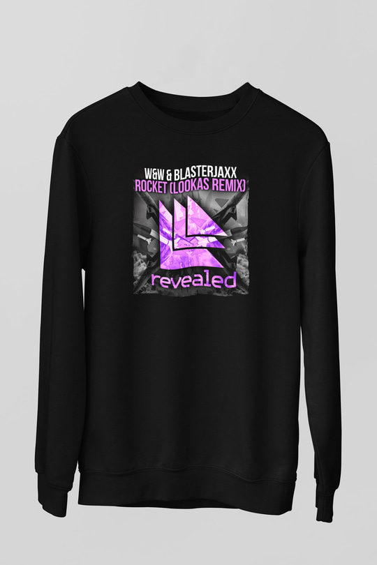 W&W Siyah Unisex Sweatshirt