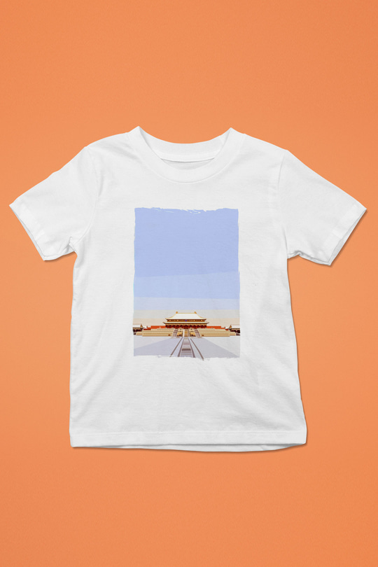 Yasak Şehir Beyaz Unisex Çocuk Tişört