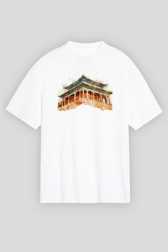 Yasak Şehir Beyaz Unisex Tişört T-Shirt - TişörtFabrikası