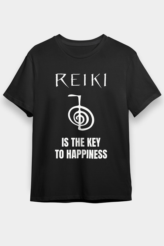 Yoga Baskılı Unisex Siyah Tişört - Tshirt