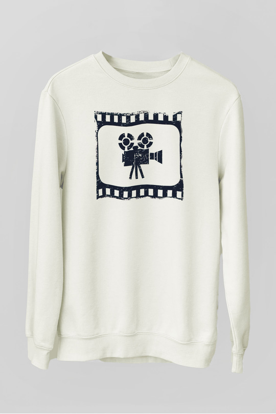 Yönetmen Beyaz Unisex Sweatshirt