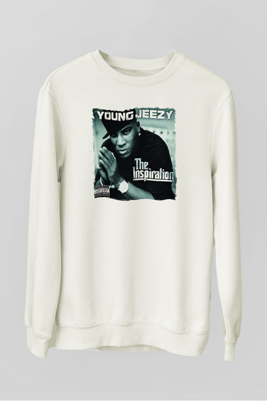 Young Jeezy Beyaz Unisex Sweatshirt