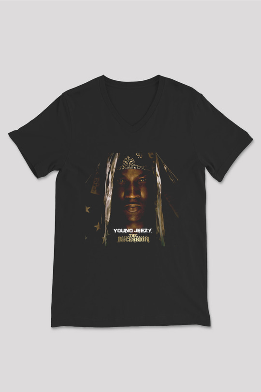 Young Jeezy Siyah Unisex V Yaka Tişört