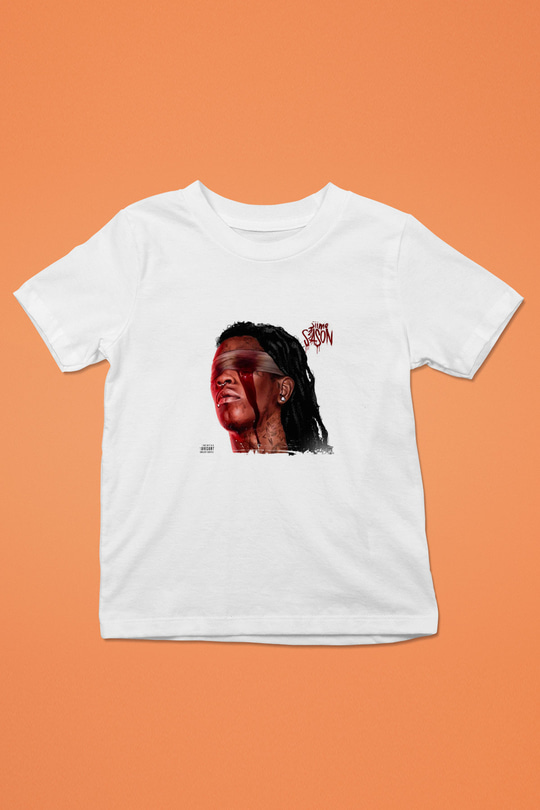 Young Thug Baskılı Unisex Beyaz Çocuk Tişört