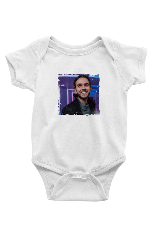 Zedd Baskılı Beyaz Bebek Body - Zıbın