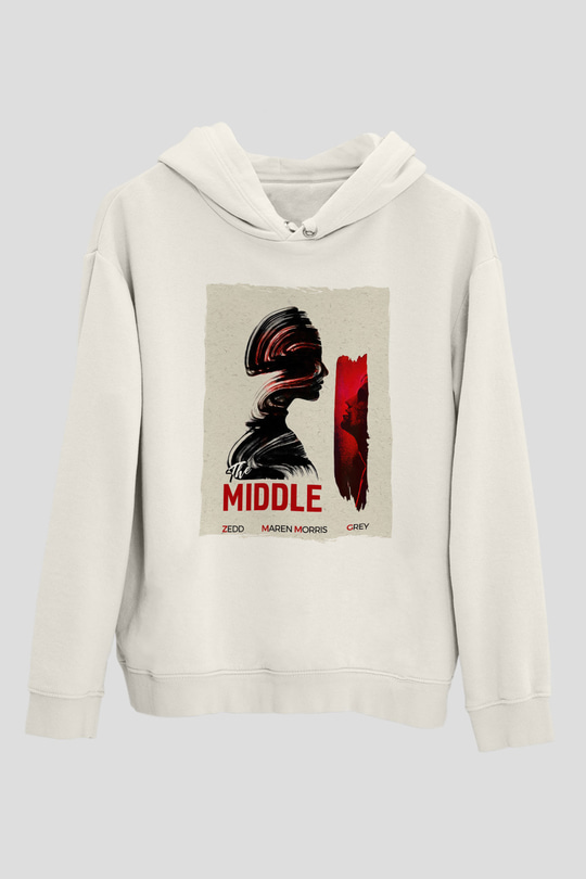 Zedd Beyaz Unisex Kapüşonlu Sweatshirt