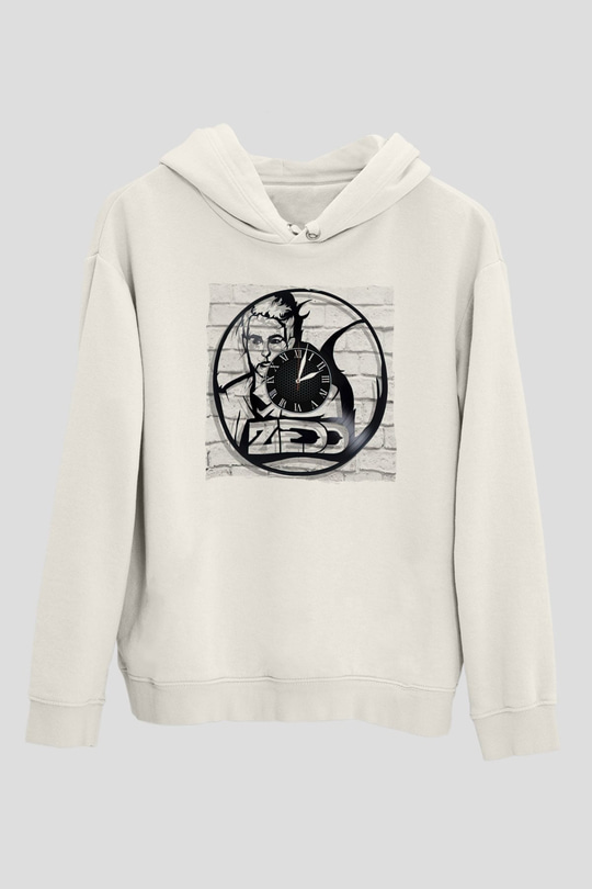 Zedd Beyaz Unisex Kapüşonlu Sweatshirt