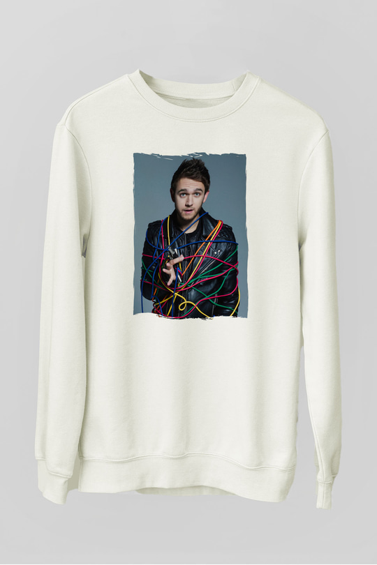 Zedd Beyaz Unisex Sweatshirt