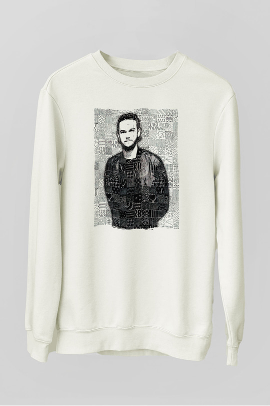 Zedd Beyaz Unisex Sweatshirt