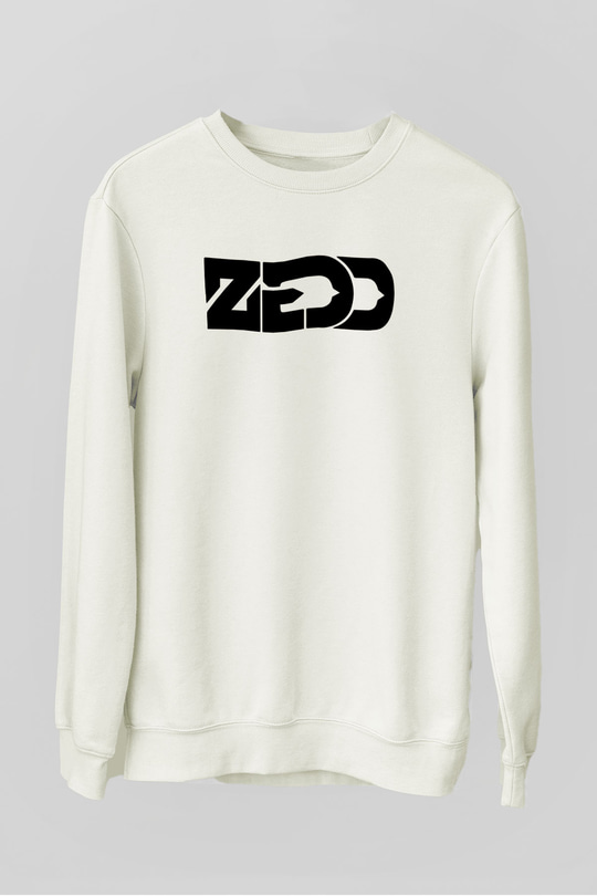 Zedd Beyaz Unisex Sweatshirt