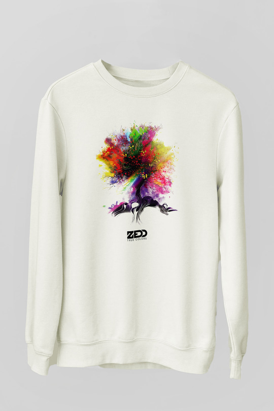 Zedd Beyaz Unisex Sweatshirt