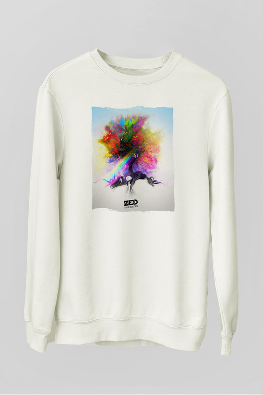 Zedd Beyaz Unisex Sweatshirt