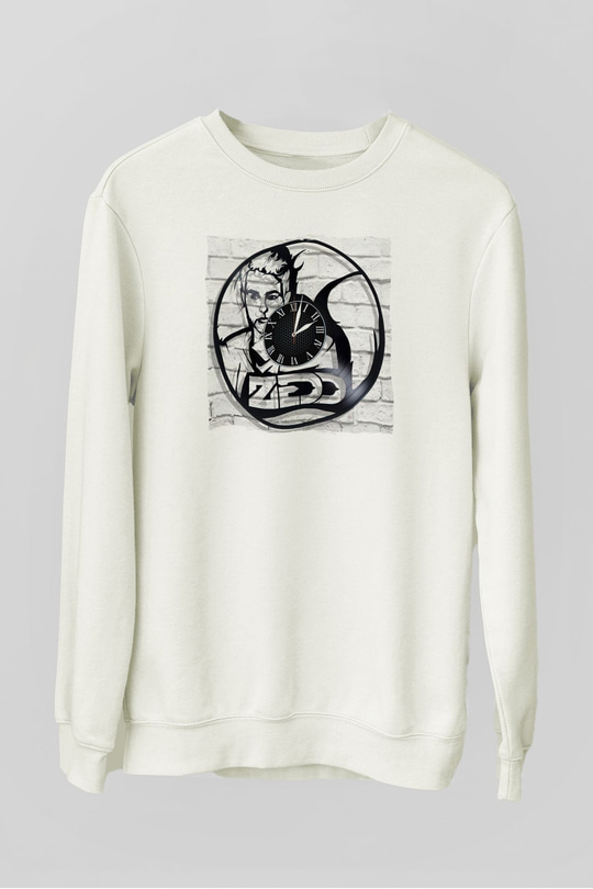 Zedd Beyaz Unisex Sweatshirt