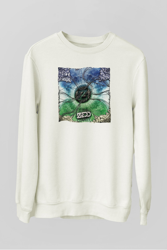 Zedd Beyaz Unisex Sweatshirt