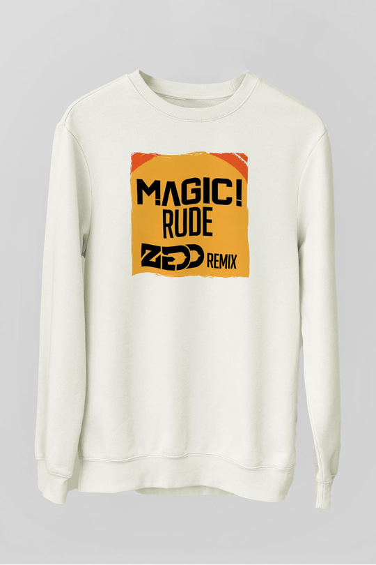 Zedd Beyaz Unisex Sweatshirt