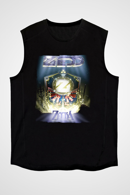 Zedd Siyah Unisex Kolsuz Tişört