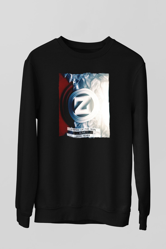 Zedd Siyah Unisex Sweatshirt