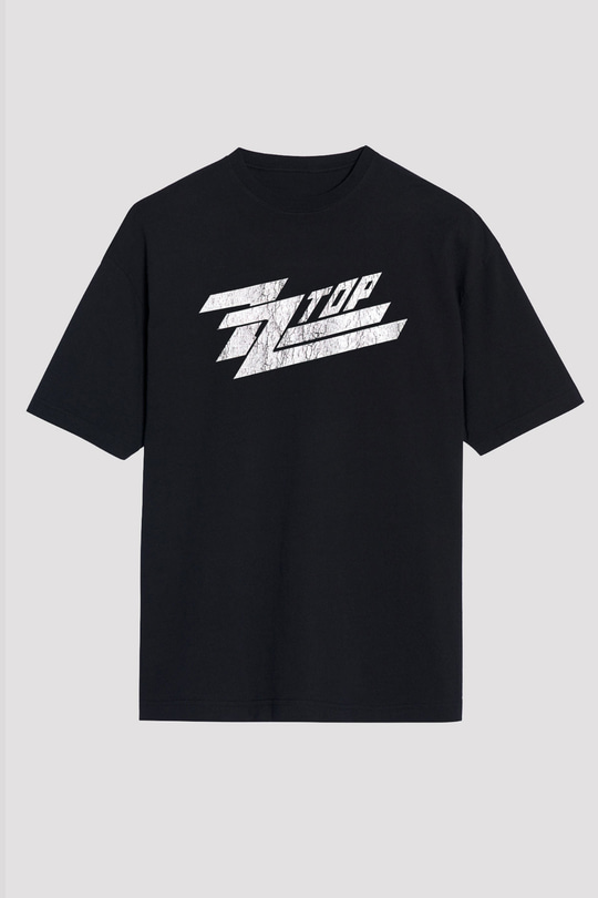 ZZ Top Siyah Unisex Oversize Tişört T-Shirt