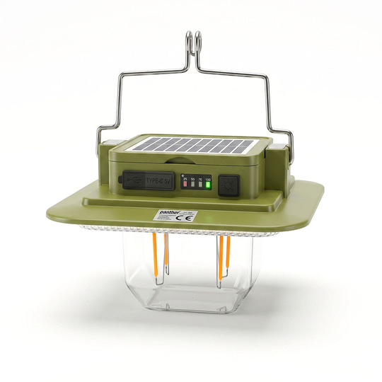 PANTHER PT-384 USB ŞARJLI SOLAR KAMP LAMBASI