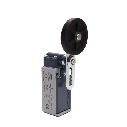Emas L51K13MEL122 L51 Metal Gövde 50 mm Lastik Ayarlanabilir Kollu Makara Ani Hareketli 1NO+1NC Sınır Şalter