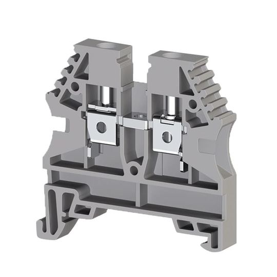 Klemsan 304130 AVK 4 Gri 4 mm², Vida bağlantılı, Tek katlı geçiş klemensi, Yalıtım malzemesi PA, Gri