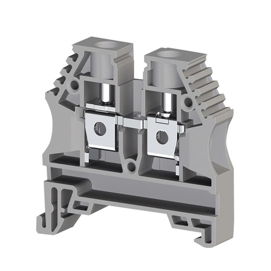 Klemsan 304140 AVK 6 Gri 6 mm², Vida bağlantılı, Tek katlı geçiş klemensi, Yalıtım malzemesi PA, Gri