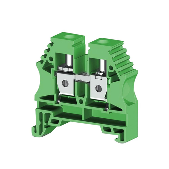 Klemsan 304152 AVK 10 Yeşil 10 mm², Vida bağlantılı, Tek katlı geçiş klemensi, Yalıtım malzemesi PA, Yeşil